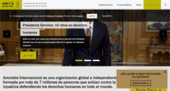 Desktop Screenshot of es.amnesty.org